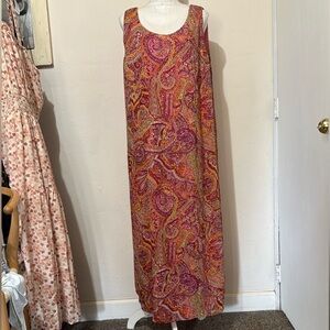 JH Collectibles Pink and Orange Sleeveless Sundress